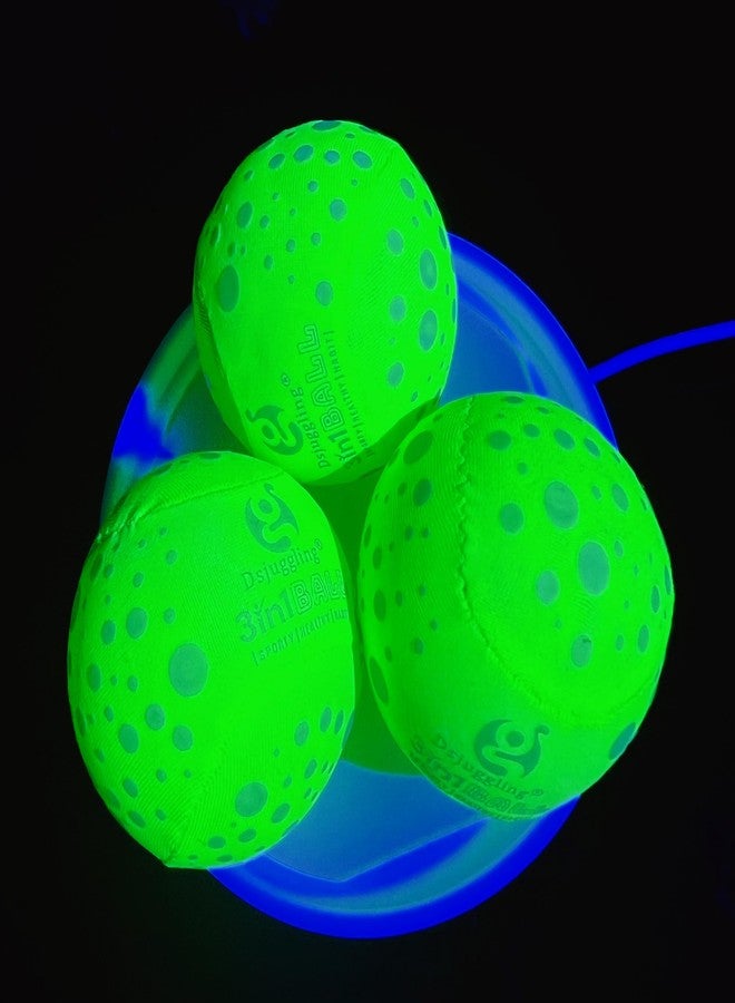 DSJUGGLING Glow in The Dark Juggling Balls, Dawson Juggling Soft UV & Luminous Reactive Juggling Ball Set - Pack of 3 - Image 4